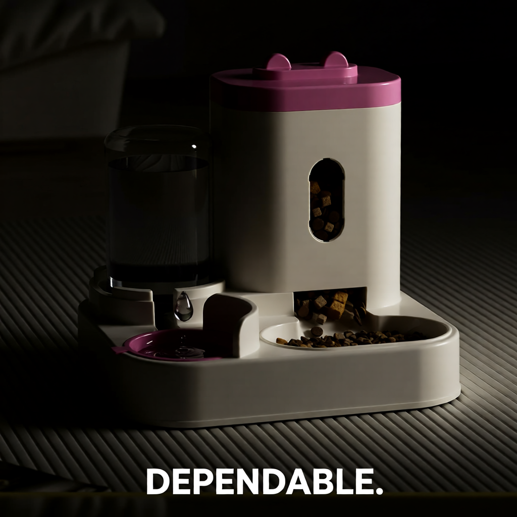 Comedero automático para mascotas y fuente de agua: recipiente inteligente de gran capacidad para gatos y perros.