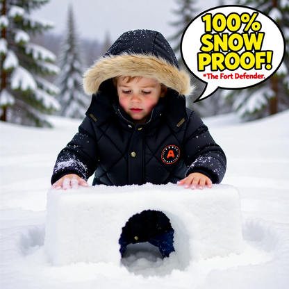 Abrigo grueso de invierno con capucha para niño: chaqueta cálida con cuello de piel