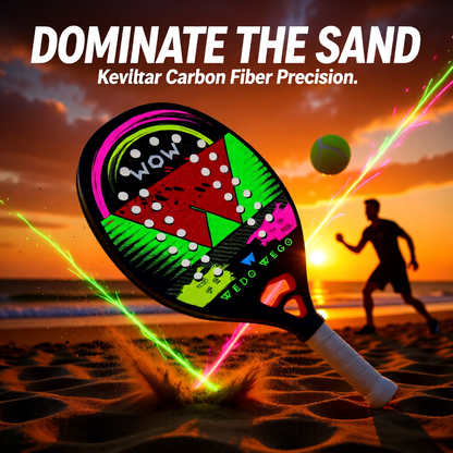 Raqueta de tenis de playa WEDO WEGO de fibra de carbono Kevlar 3K/12K