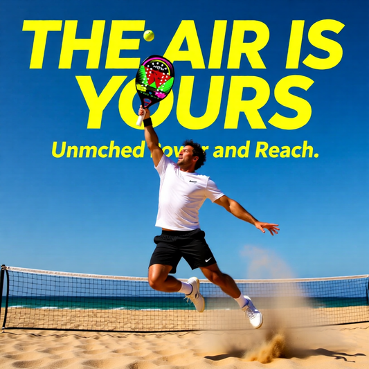 Raqueta de tenis playa WEDO WEGO 3K/12K de fibra de carbono y Kevlar – Núcleo de espuma viscoelástica EVA, superficie rugosa y gran potencia de control