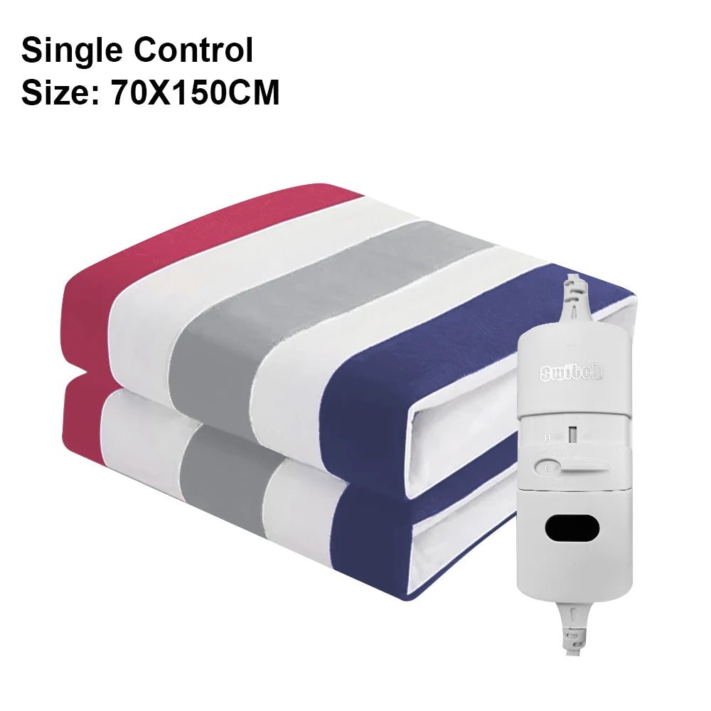 Couverture chauffante électrique 220V plus épaisse avec thermostat automatique, matelas chauffant pour le corps et la chambre.