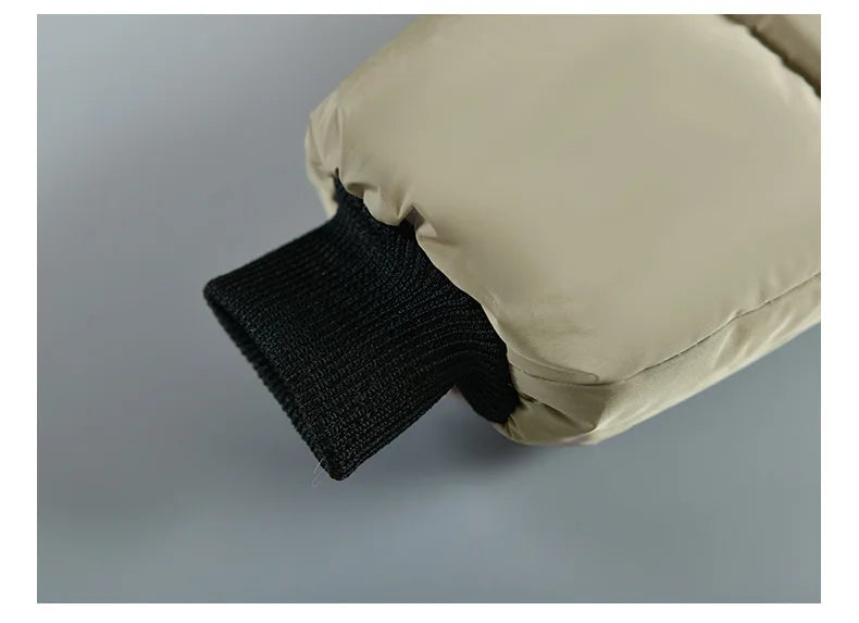 Abrigo grueso de invierno con capucha para niño: chaqueta cálida con cuello de piel