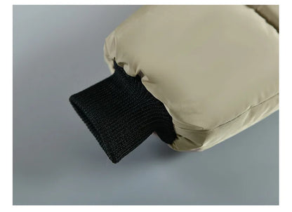 Abrigo grueso de invierno con capucha para niño: chaqueta cálida con cuello de piel