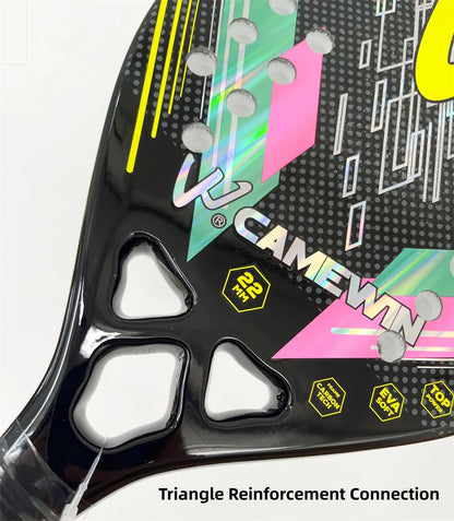 CAMEWIN 3K Carbon Beach Tennis Racket – Lightweight Power & Control for European Players