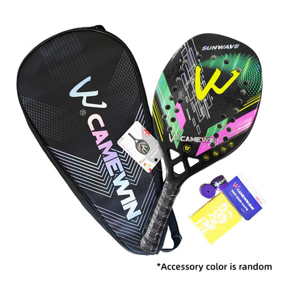 CAMEWIN 3K Carbon Beach Tennis Racket – Lightweight Power & Control for European Players