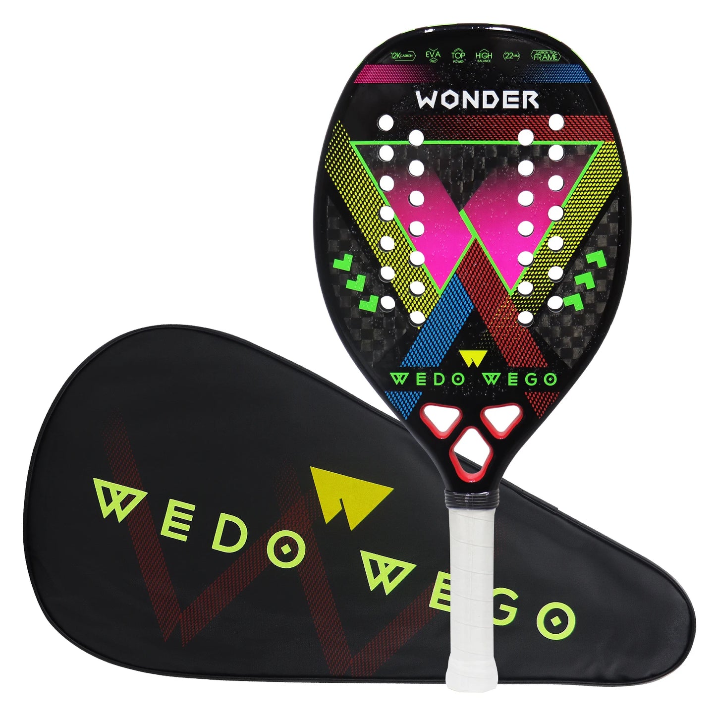 Raqueta de tenis de playa WEDO WEGO de fibra de carbono Kevlar 3K/12K
