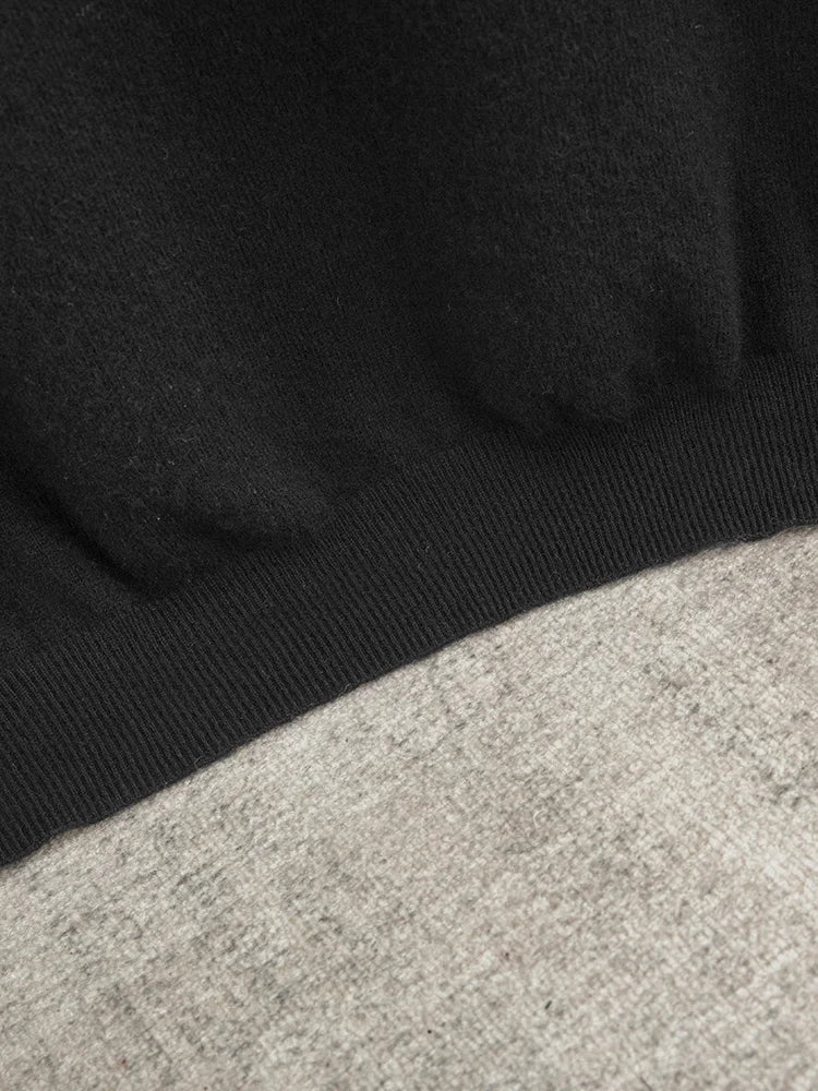 Pull homme 100 % laine mérinos, col rond, manches courtes – Collection