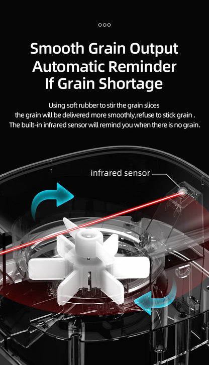 Comedero automático inteligente para gatos ROJECO – Dispensador de comida para mascotas con WiFi, temporizador, control por aplicación y grabación de voz (capacidad de 4 litros)