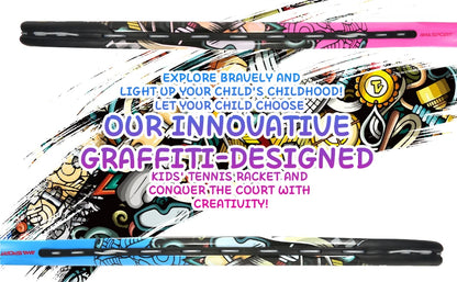 Raqueta de tenis infantil AMASPORT de 17" con bolsa de transporte – Juego para niños y niñas (de 3 a 8 años)