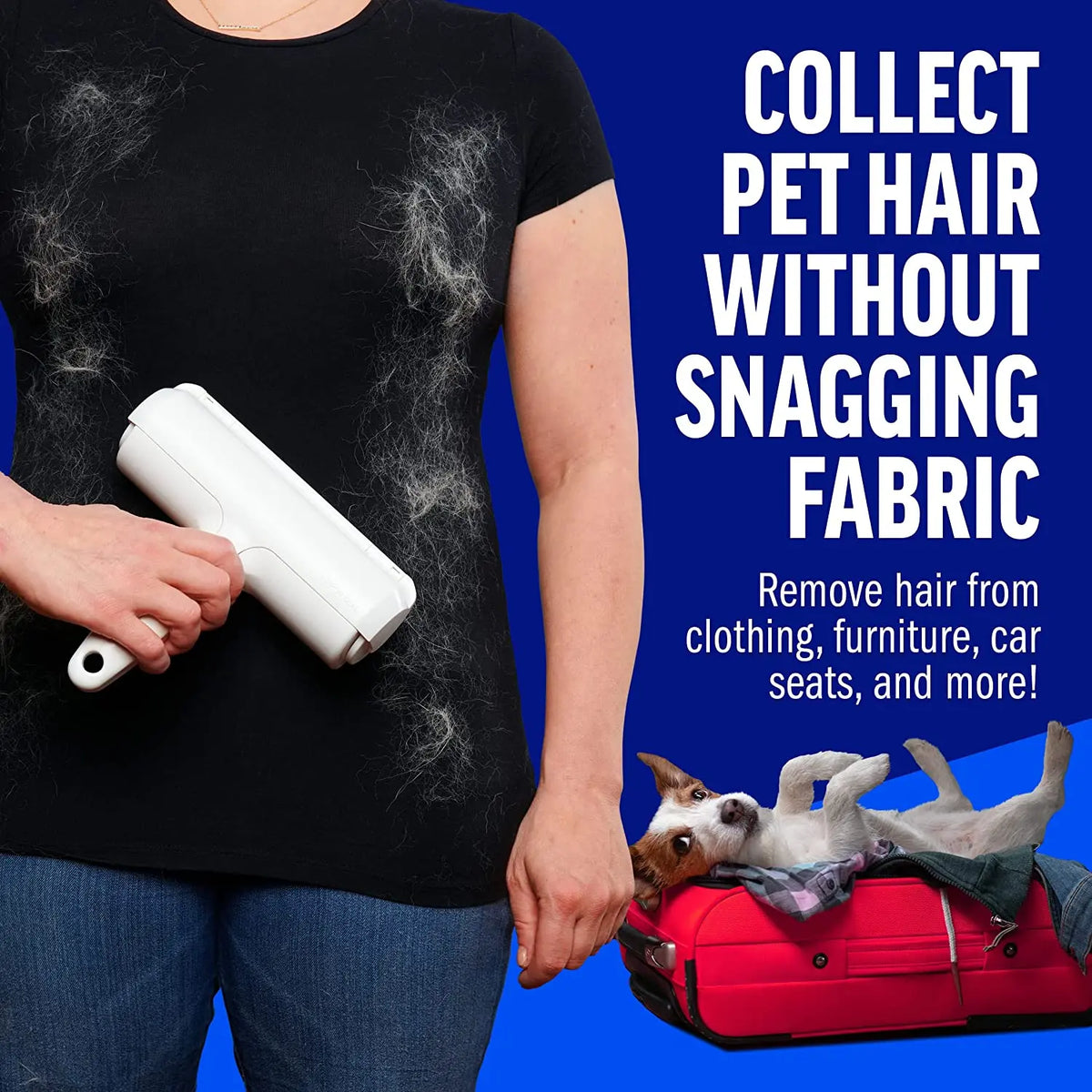 Reusable Pet Hair Remover Roller for Sofas and Upholstery