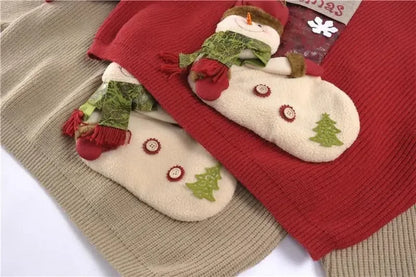 Pull-over ample et doux, brodé, motif floral 3D, maille épaisse, style gothique coréen, collection Noël 2026. Hauts et pulls féminins tendance.