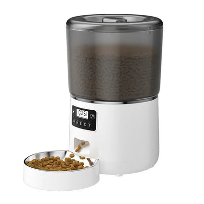 WiFi Smart Automatic Cat Feeder 4L – App Controlled Pet Food Dispenser with Timer, Voice Recorder & Dual Power System