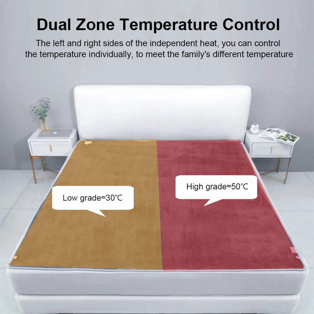 Couverture chauffante électrique 220V plus épaisse avec thermostat automatique, matelas chauffant pour le corps et la chambre.