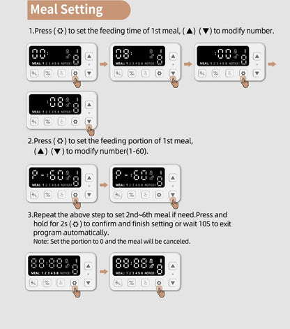 Comedero automático inteligente para gatos ROJECO – Dispensador de comida para mascotas con WiFi, temporizador, control por aplicación y grabación de voz (capacidad de 4 litros)