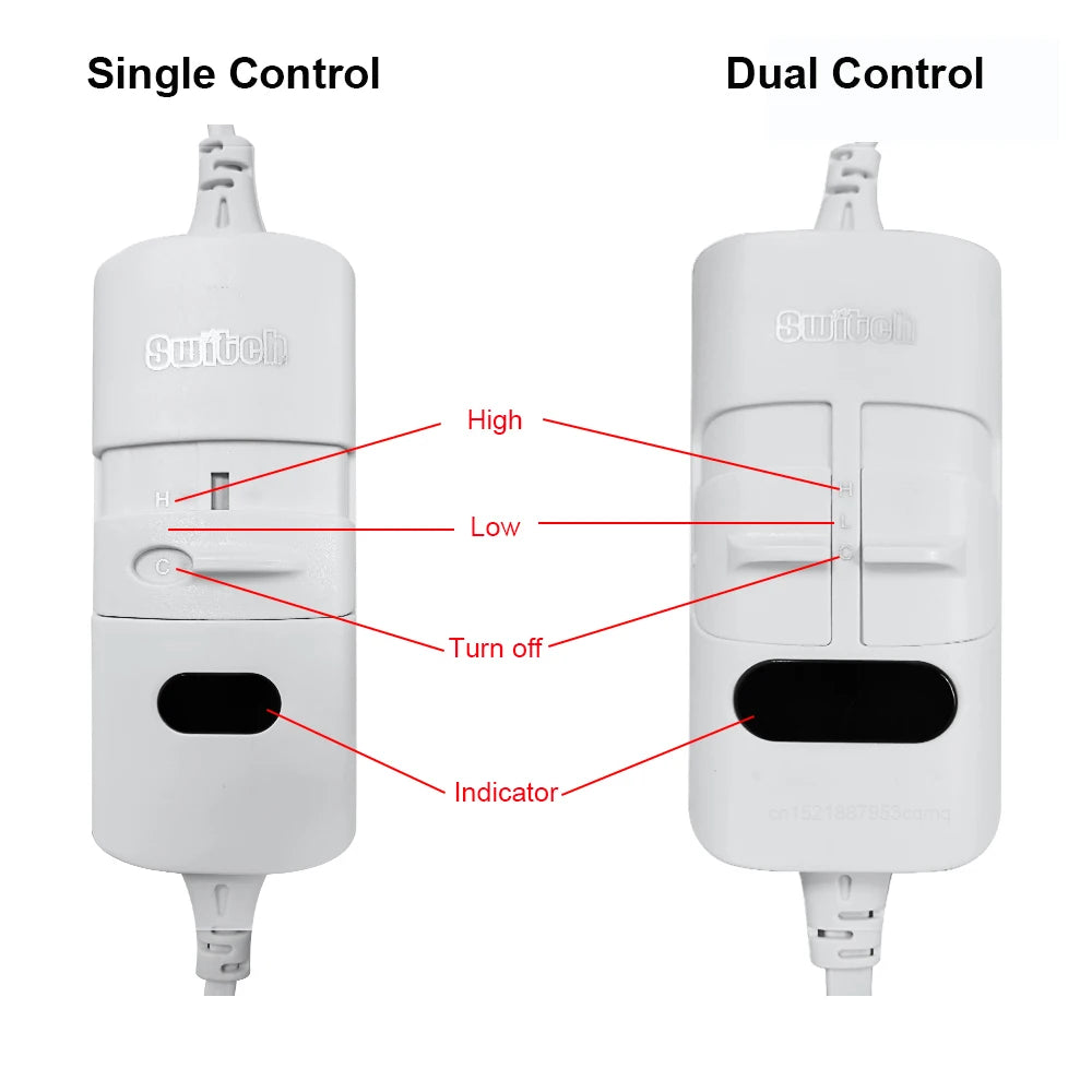 Couverture chauffante électrique 220V plus épaisse avec thermostat automatique, matelas chauffant pour le corps et la chambre.