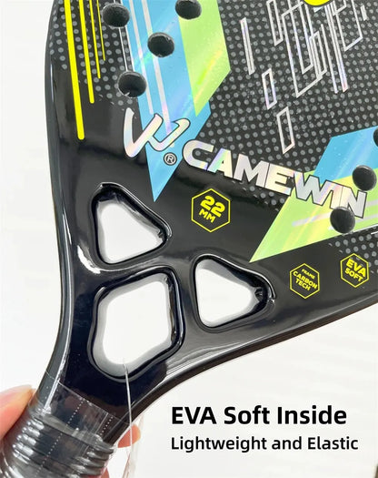 CAMEWIN 3K Carbon Beach Tennis Racket – Lightweight Power & Control for European Players