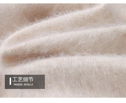 Men’s V-Neck Cashmere Wool Sweater – Soft Luxury Knit Pullover for Autumn & Winter