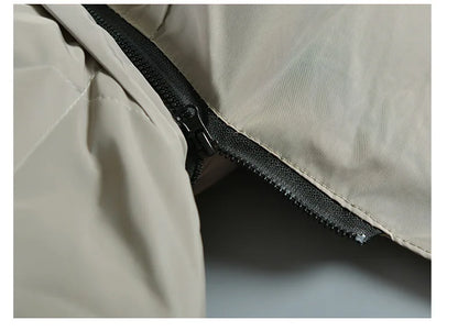 Abrigo grueso de invierno con capucha para niño: chaqueta cálida con cuello de piel